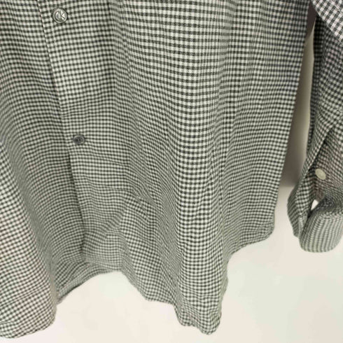 カルバンクラインジーンズ Calvin Klein Jeans BLUE JEANS 90s スナップボタン ギンガムチェックシャツ メンズ import:L